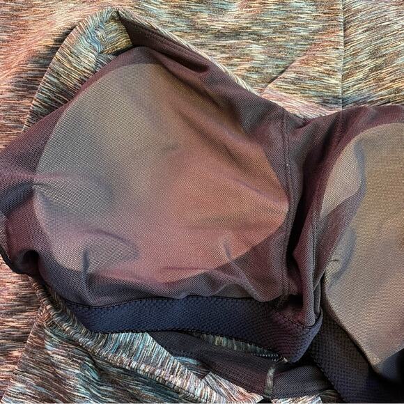 Prana Amaya Soft knit Racerback Activewear Dress SpaceDye Blue comfy womens L - Picture 9 of 11